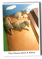 Puppies-Enjoying-The-Heated-Floor